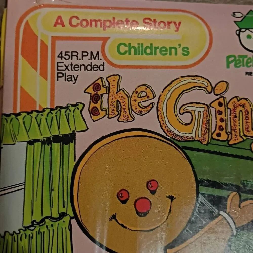 Vintage Children's Peter Pan Record's The Gingerbread Man